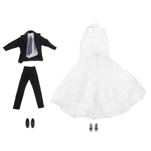 JOINPAYA 1 Set Braut Puppenkleidung Zubehör Hochzeitskleid mit Schuhen Brautkleid Bräutigam Abendparty Outfit für Jungen Mädchen Puppe Geburtstag Kinder JOINPAYA 1 Set Braut Puppenkleidung Zubehör Hochzeitskleid mit Schuhen Brautkleid Bräutigam Abendparty Outfit für Jungen Mädchen Puppe Geburtstag Kinder von JOINPAYA