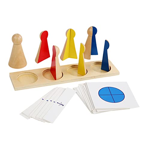 JOINPAYA 1 Set Bruchschurke Lehrpuzzlespielzeug Mathematikspielzeug Mathematik Lernspiel Spielzeug Für Spielzeug Für Ziegel Für Rayan Spielzeug Für Holz von JOINPAYA