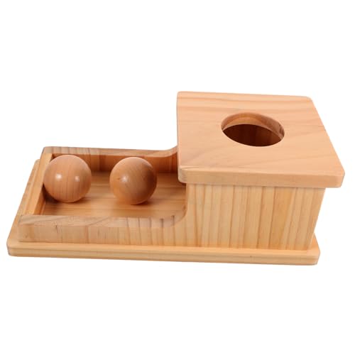 JOINPAYA 1 Set Früherziehung Pitching Box Kinderspielzeug Spielzeug Spielzeug Frühpädagogisches Spielzeug Kinder Lernspielzeug Kognitives Spielzeug Ballbehälter Holz von JOINPAYA