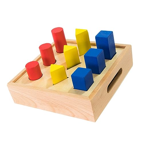 JOINPAYA 1 Set Geometrie Säulen Spielzeug Unterricht Kindheit Bildung Spielzeug Bausteine ​​Aus Holz von JOINPAYA