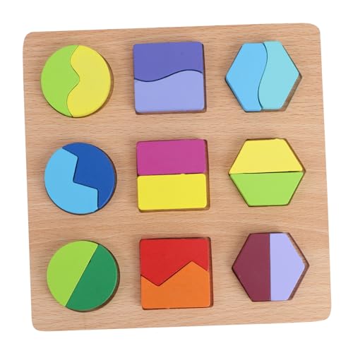 JOINPAYA 1 Set Geometrie Spielzeug Für Kinder Geometrie Mathe Spielzeug Kinder Geometrie Spielzeug Geometrie Puzzles Holz Geometrie Puzzle Bambus von JOINPAYA