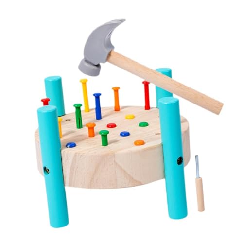 JOINPAYA Spielzeug Für Kinder 1 Set Hammer Mit Schlagplattform Montessori Lernspielzeug Für Pounding Platform Hammer Toy Für Kreative Und Motorische Entwicklung Ab 3 Jahren Kinderwerkzeug von JOINPAYA