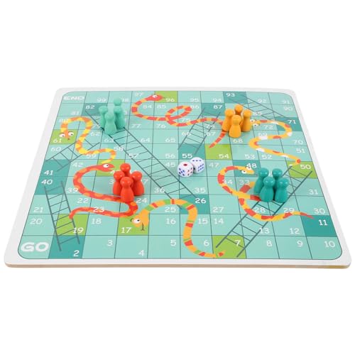 JOINPAYA 1 Set Hölzerne Fliegende Schlange Schachspiel Flug Flugzeug Flug Schach Fliegende Schachmatte Matte Schachbrett Schachbrettspiel Brettspiel Brettspiele Für Kinderpartyspiel von JOINPAYA