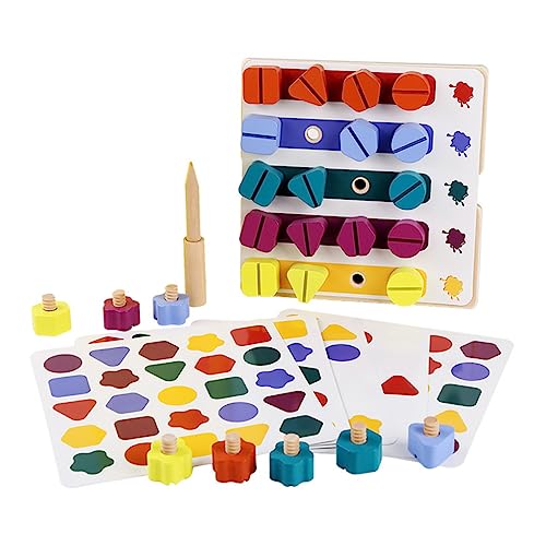 JOINPAYA 1 Set Schraubspielzeug Für Pädagogisches Schraubbrett Formen Und Farben Spielerisch Erlernen Motorik Und Feinmotorik Fördern Puzzle von JOINPAYA