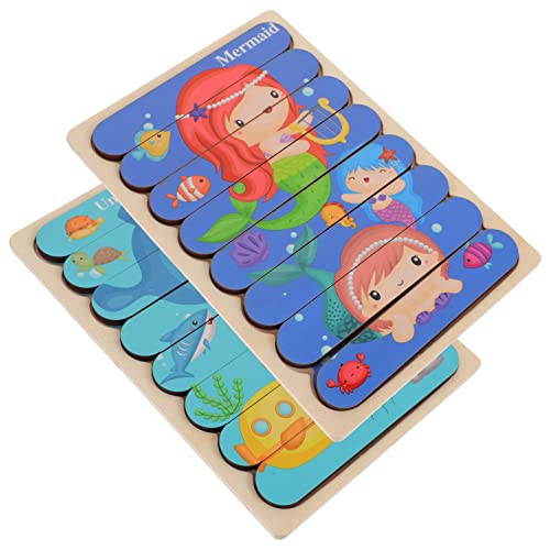 JOINPAYA 1 Set Kinder Bar Puzzle Montessori Spielzeug Für 2 Puzzle Spielzeug Pädagogisches Puzzle Spielzeug Puzzles Für 1–3 Bildungsspielzeug Vorschulspielzeug Niedliches Puzzle von JOINPAYA