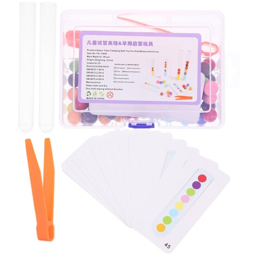 JOINPAYA 1 Set Kinder Perlen Clip Set Spielzeuge Kinderspielzeug Spielzeuge Lernspielzeug Lernspielzeug Farbkognitionsspielzeug Mit Perlen Feinmotorikspielzeug Für Kinder Lustiges von JOINPAYA