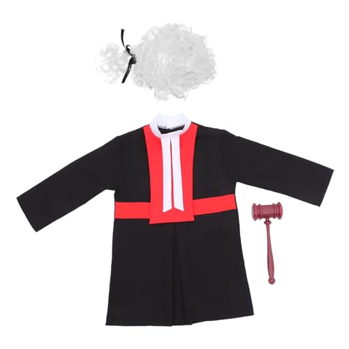 JOINPAYA 1 Set Kinder Richteruniform Richter Dress Up Kostüm Jungen Richterkostüm Halloween Richterkostüme Requisite Richterkostüm Rollenspielkostüme Richter Kunststoff von JOINPAYA