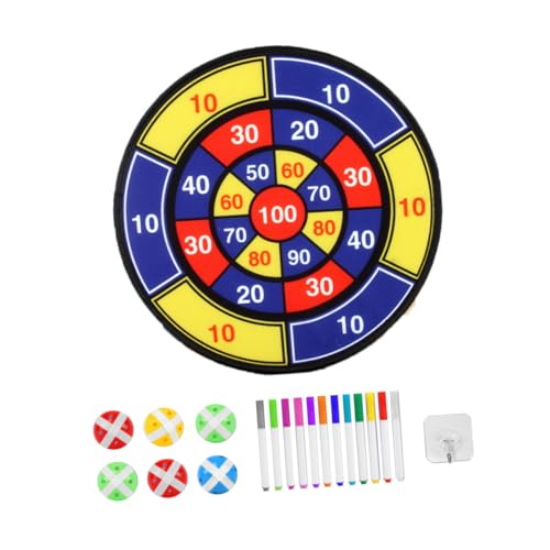 JOINPAYA 1 Set Klebriger Ball Ziel Kinderspielzeug Klebrige Bälle Klebriger Ball Kinderspielzeug Wurfspiel Kinderspielzeug Zahlenspielzeug Stoffbrett Familienspiel Innenflanell von JOINPAYA