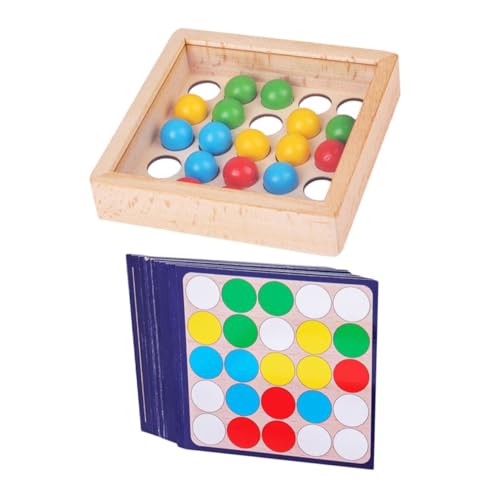 JOINPAYA 1 Set Kugel Holzspielzeug Memory Puzzles Für Kinder Match Puzzlespiel Kleinkind Memory Spiel Match Familien Brettspiele Kinder Sportspielzeug Kleinkind Sportspielzeug von JOINPAYA