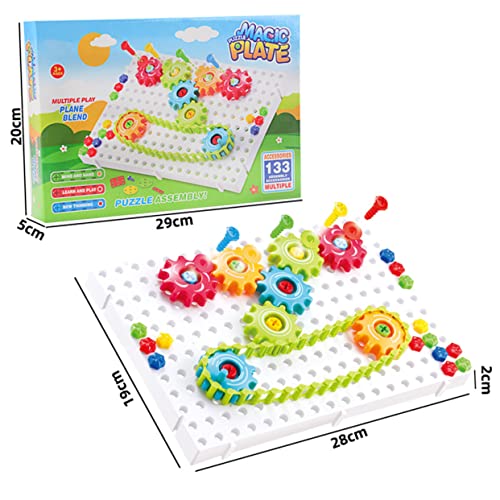 JOINPAYA 1 Set Lernspielzeug Kreatives Spielzeug Kreatives Spielzeug Sicheres Spielzeug Werkzeugkasten Spielzeug Für Motorische Fähigkeiten DIY Spielzeug Kettengetriebe Spielzeug von JOINPAYA