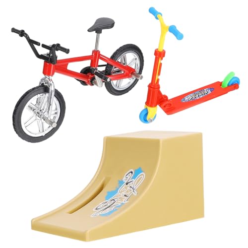 JOINPAYA 1 Set Mini Fingerspielzeug Für Und Erwachsene Finger Skateboard Mit Rampe Fahrrad Und Roller Interaktives Sportspielzeug Für Stundenlangen Spielspaß Und Heimdekoration von JOINPAYA