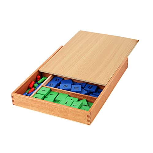 JOINPAYA 1 Set Montessori Spielzeug Mathematik Lernbrett Spielzeug Puzzles Mathematik Tisch Brettspiel Lernspielzeug Kinderspielzeug Zahlenkognitionsspielzeug Mathematik Spiele von JOINPAYA