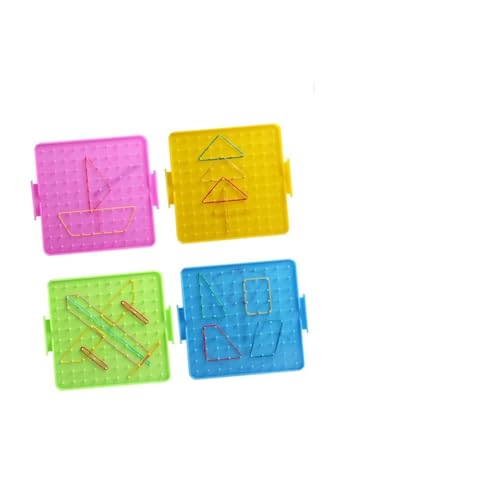 JOINPAYA 1 Set Nagelbrett Für Schüler Lehr Nagelbrett Spielbrett Für Die Vorschule Lernen Zu Hause Geoboard Mathematik Nagelbrett Lernspielzeug Für Grafisches Lernbrett von JOINPAYA