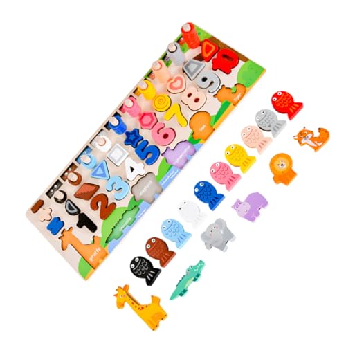 JOINPAYA 1 Set Puzzle Puzzle Kinderspielzeug Kinderspielzeug Puzzles Bausteine ​​Kinderblöcke Lernspielzeug Früherziehung Spielzeug Kinderspielzeug Puzzle Spielzeug Holz von JOINPAYA