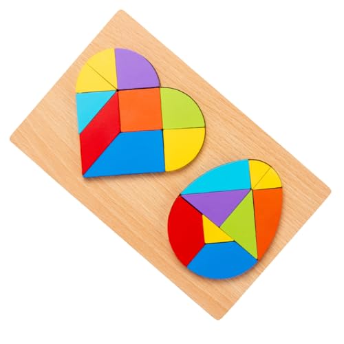 JOINPAYA Holzspielzeug Baby Tangram Kinder 1 Set Puzzle Stapelpuzzles Puzzle b Puzzles Für Babys Für Interaktives Holz Bunt von JOINPAYA