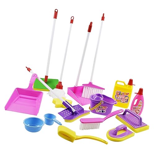 JOINPAYA 1 Set Reinigungsspielset putzset reinigungsset Kinderputzgeräte kinderputzsetz Reinigungsgeräte für Reinigungsgeräte für Spielhäuser Plastik Colorful von JOINPAYA