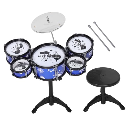 JOINPAYA 1 Set Schlagzeug Mini Schlagzeug Für Rhythmusentwicklung Kleines Schlagzeug Set Sicheres Kunststoff Schlagzeug Für Desktop Mini Schlagzeug von JOINPAYA