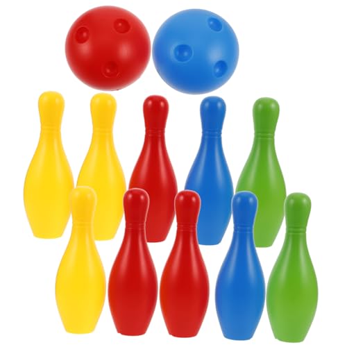 JOINPAYA 1 Set Set Kinder Bowling Set Kinderspielzeug Kleinkind Spielzeug Kleinkinder Spielzeug Bowling Spielzeug Bowling Pins Kinder Bowling Kugel Bowling Party Spiel Werfen von JOINPAYA