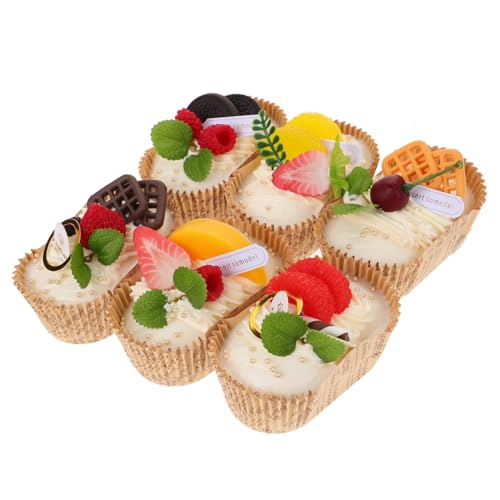 JOINPAYA 1 Set Simuliertes Brotmodell Simulierte Donuts Gefälschte Lebensmittel Requisiten Gefälschtes Cupcake Modell Gefälschte Sushi Fotografie Requisiten Künstliche Früchte von JOINPAYA