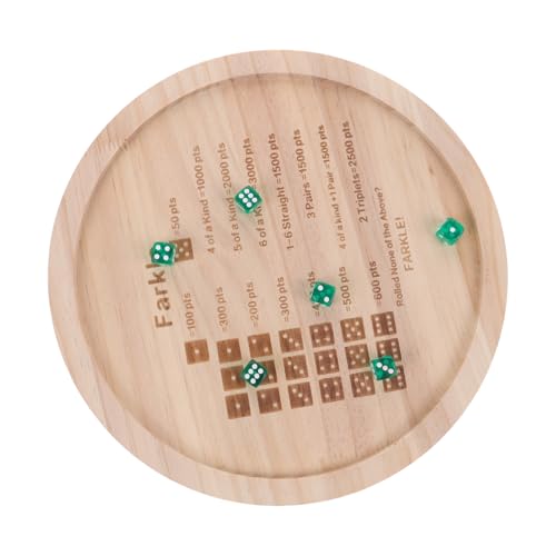 JOINPAYA Würfel Tablett Würfel Spiel Set Holz Würfel Tablett Würfel Familie Treffen Spiel Holz Würfel Tablett Würfel von JOINPAYA