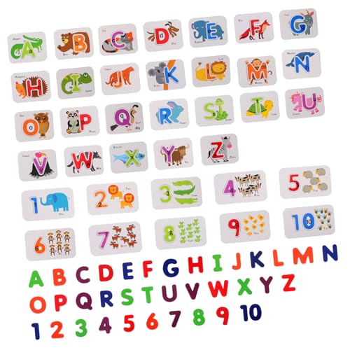 JOINPAYA 1 Set Zahlen Alphabet Puzzle Lernspielzeug Puzzle Spielzeug Für Kinder Zahlen Erkenntnisspielzeug Buchstaben Rechtschreibung Spielzeug Puzzle Brett Wort Rechtschreib von JOINPAYA