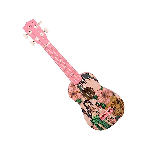 JOINPAYA 1 Stück 21 21 Zoll Ukulele Mini-Gitarrenspielzeug Musikspielzeug für Anfänger Starter-Ukulele Kinder Instrument Ukelele for Kind Musikinstrument Mädchen-Ukulele Linde Rosa von JOINPAYA