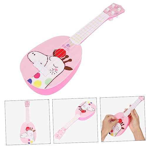 JOINPAYA 1 Stück 4 Saiten Simulierte Gitarre Elektrische Gitarre Kinder Gitarreninstrument Spielzeug Ukulele Gitarre Spielzeug Kleinkind Gitarre Musikinstrumente, Spielzeug Rosa von JOINPAYA