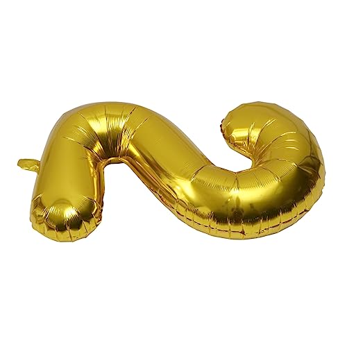 JOINPAYA 1 Stück Digitaler Aluminiumfolien Ballon Dekoration Party Ballon Ornament 1 Geburtstag Ballons Ballon Sets Hochzeit Zahlenballons Große Ballons Riesige Ballons Golden von JOINPAYA