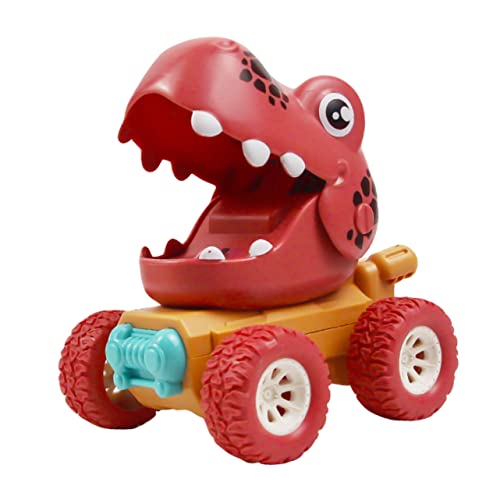 JOINPAYA Dinosaurier Rückzieh Spielzeugauto Kreatives Kinderfahrzeug Mit Friktion Dino Pull Back Truck Für Jungen Zufällige Farben Ab 3 Jahren von JOINPAYA