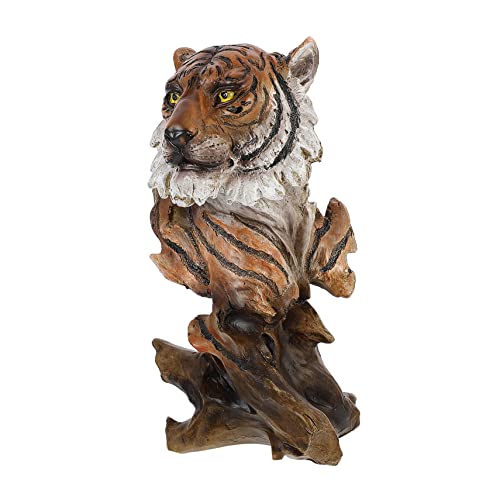 JOINPAYA 1 Stück Tigerkopfverzierung Desktop-Bücherregal Automodell Tiger-Statue Katze-Statue- Living Room Decoration wohnzimmerdeko lebhaftes Tigerdekor stylisches Tiger-Modell Harz von JOINPAYA