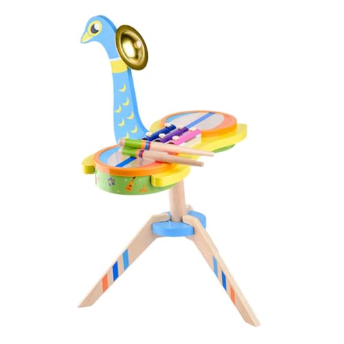 JOINPAYA 1 Teiliges Set Pfauen Schlagzeug Set Percussion Spielzeug Schlagzeug Set Trommel Mit Stock Elektrische Musikinstrumente Spielzeug Kinderspielzeug Klopfen Harfeninstrument von JOINPAYA