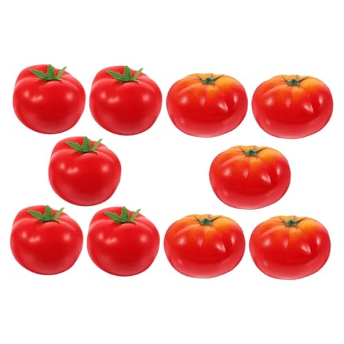 JOINPAYA 10 Stück Frühkindliche Lehrmodelle Künstliche Tomate Künstliches Gemüse Gefälschte Tomaten Gemüse Dekorationen Falsche Gemüse Schaufenster Display Requisiten Tomaten von JOINPAYA