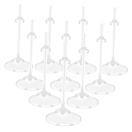 JOINPAYA 10 Stück Teiliges Transparentes Puppenständer Verstellbare Halterung mit Sicherem Clip Kunststoff Displayständer für Verschiedene Puppengrößen Einfach zu Montieren und Stabiler JOINPAYA 10 Stück Teiliges Transparentes Puppenständer Verstellbare Halterung mit Sicherem Clip Kunststoff Displayständer für Verschiedene Puppengrößen Einfach zu Montieren und Stabiler von JOINPAYA