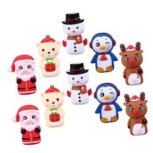 JOINPAYA 10 Stück Weihnachts Fingerpuppen Fingerpuppen Für Kinder Weihnachtsmann Fingerpuppe Mini Weihnachtsmann Figuren Weihnachts Handpuppen Weihnachts Goodie Bag Füller Weihnachts von JOINPAYA