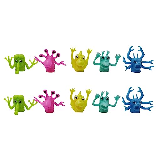 JOINPAYA 10 Stücke Zufällig Stil Puppen Puzzle Picking Spielzeug Alien Finger Puppen für Party von JOINPAYA