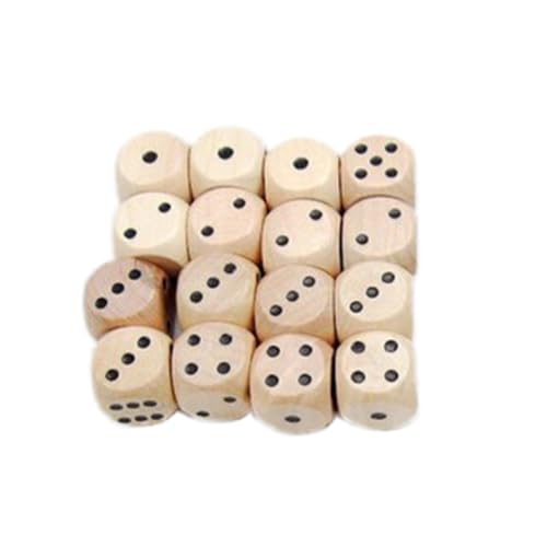 JOINPAYA 10St Spielwürfel aus Holz filges Rolling dice spielsachen laufstall geräte große Spielwürfel Sequenz Brettspiel zehn Würfelfach Punkt hölzerne Hofwürfel Holzwürfel Bambus von JOINPAYA