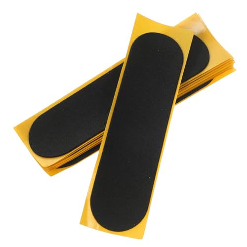 JOINPAYA 10st Finger-Anti-rutsch-pad Griffbrettband Finger-Skateboard-zubehör Finger-Skateboard-Aufkleber Schaumstoff-griffband rutschfeste Bänder Für Finger Black Doppelseitiges Klebeband von JOINPAYA