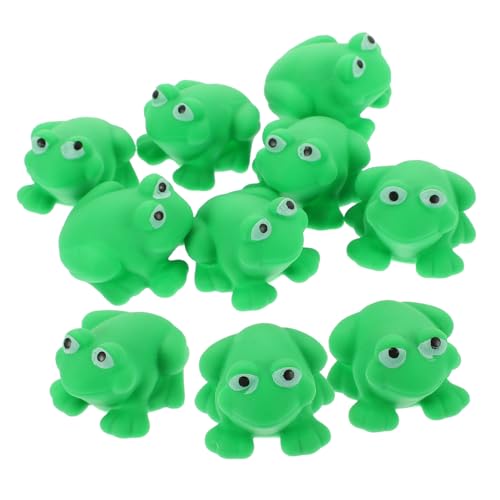 JOINPAYA 10st Frosch Quetschendes Spielzeug Poolspielzeug Für Kinder Cartoon-Spielzeug -dusche-versorgung Badespielzeug Für Babys Wasserspielzeug Kinder Bevorzugen Kinderspielzeug Vinyl von JOINPAYA