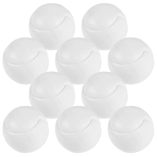 JOINPAYA 10st Hohle Plastikkugel Golfball Schaumstoff-bällebad Babybälle Bälle Poolball Bälle Für Bällebad Bälle Für Kapsel Golfbälle Baseball Ball Weiß von JOINPAYA