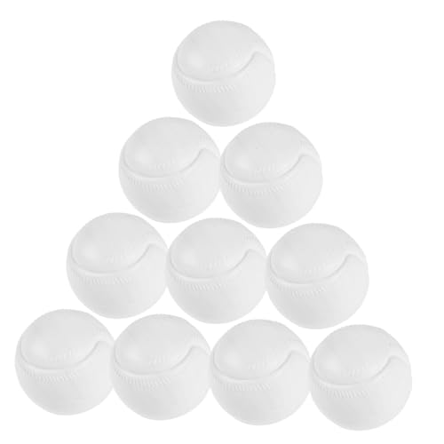 JOINPAYA 10st Hohle Plastikkugel Kapsel Bälle Für Bälle Für Bällebad Baseball Ball Golfbälle Golfball Poolball Spielzeugball Bälle Styroporkugeln Poolspielzeug Weiß von JOINPAYA