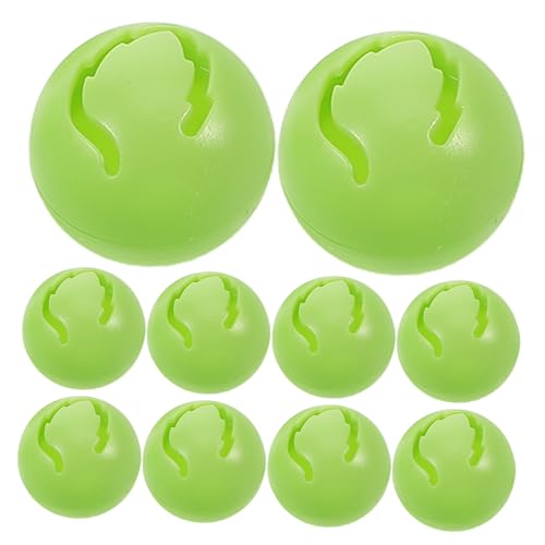 JOINPAYA 10st Spielzeugglocke Wackelball Für Katze Puppenrasseleinsatz Tierpuppenglocke Haustierspielzeug Und Rasseln Katzenspielzeugball Haustier-DIY-Spielzeug Plastik Light Green von JOINPAYA