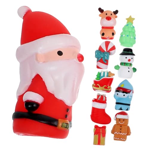 JOINPAYA 10st Weihnachts- Fingerpuppen Für Kleinkinder Urlaub Fingerpuppe Weihnachts-Mini-fingerpuppe Fingerspielzeug Für Kinder Weihnachtliche Fingerpuppen Weihnachtsfeier Vinyl von JOINPAYA