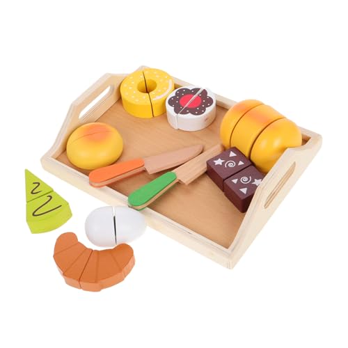 JOINPAYA 11Stücke Teiliges Holzspielzeug Für Teeservice Mit Kuchen Und Snacks Lernspielzeug Für Feinmotorik Rollenspiel Küchenspielzeug Für Kleinkinder JOINPAYA 11Stücke Teiliges Holzspielzeug Für Teeservice Mit Kuchen Und Snacks Lernspielzeug Für Feinmotorik Rollenspiel Küchenspielzeug Für Kleinkinder von JOINPAYA