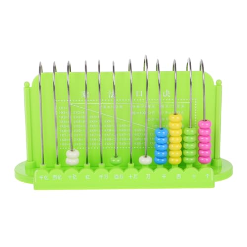 JOINPAYA 12 Abakus taschenrechner Abacus Kinderrechner Mathe-Lernwerkzeuge Mathe-Tools für rechenbrett pädagogisches Zählwerkzeug berechnen Werkzeuge Plastik Green von JOINPAYA