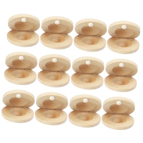 JOINPAYA 12 Stck Teiliges Holz Kastagnetten für Kleines Finger Kastagnetten Musikinstrument aus Natürlichem Holz Klarer Klang Sichere Oberfläche Musikspielzeug für Jungen und Mädchen JOINPAYA 12 Stck Teiliges Holz Kastagnetten für Kleines Finger Kastagnetten Musikinstrument aus Natürlichem Holz Klarer Klang Sichere Oberfläche Musikspielzeug für Jungen und Mädchen von JOINPAYA