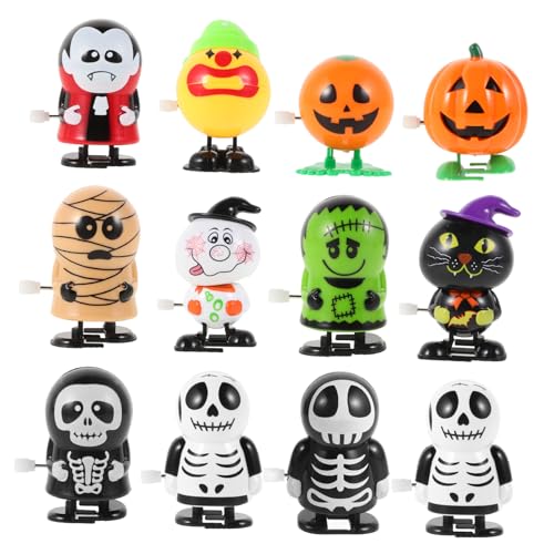 JOINPAYA 12 Stück Aufziehspielzeug Für Lustige Halloween Uhrwerke Cartoon Design Ideales Für Halloween Partys Und Mitgebsel Fördert Kreativität Und Motorik von JOINPAYA