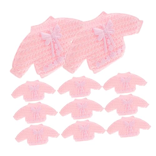 JOINPAYA 12 Stück Dekorationen für die Babyparty Party Dekoration Shower deko Kleidchen Deko Festliche Aufkleber Scrapbooking-Aufkleber Aufkleber für Umschläge Stoff Rosa von JOINPAYA