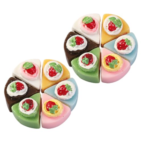 JOINPAYA 12 Stück Mini Kuchen Spielzeug Mini Küchenzubehör Mini Kuchen Verzierung Mini Zubehör Miniatur Lebensmittel Modell Mini Küche Szene Miniatur Kuchen von JOINPAYA