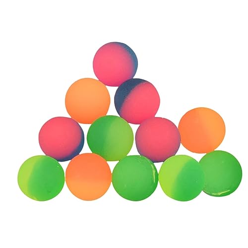 JOINPAYA 12St Hüpfender Ball für kinderspielzeug spielzeuge regenbogenball Drohne für draußen Karnevalsparty Hüpfbälle Kinderspiel Gummi Colorful von JOINPAYA