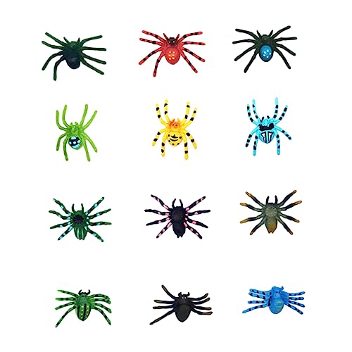 JOINPAYA 12St Spinne Tricky Toy gruselige Spinne Tiere Halloween Goody Bag Füller Mini- Halloween Halloween Toys Halloween-Spinnen- Halloween-Party-Spinnen Plastik von JOINPAYA